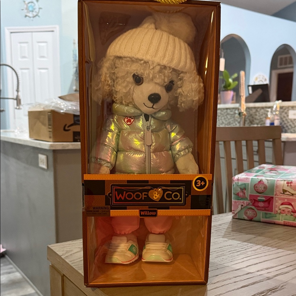 WOOf & Co. Willow Plush Fashion Doll - Iridescent Jacket & Pink Accents
